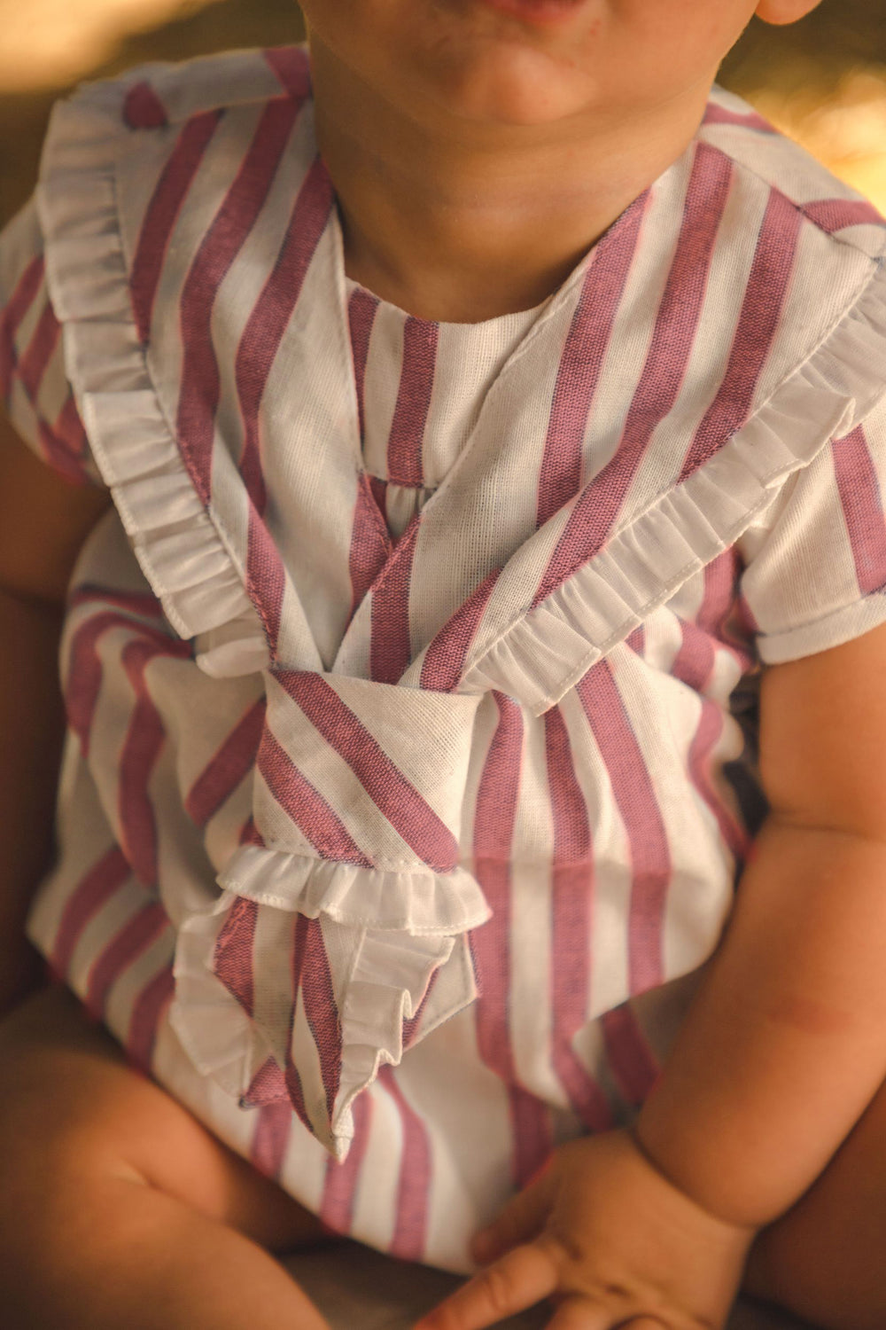 Cocote "Kodi" Red Stripe Sailor Romper | iphoneandroidapplications