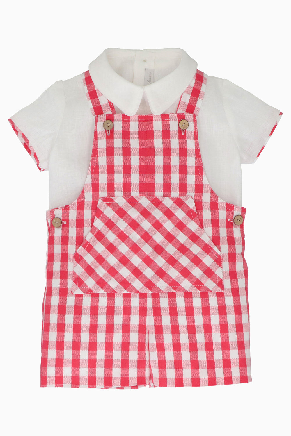 Martín Aranda "Angus" Shirt & Red Gingham Dungaree | iphoneandroidapplications