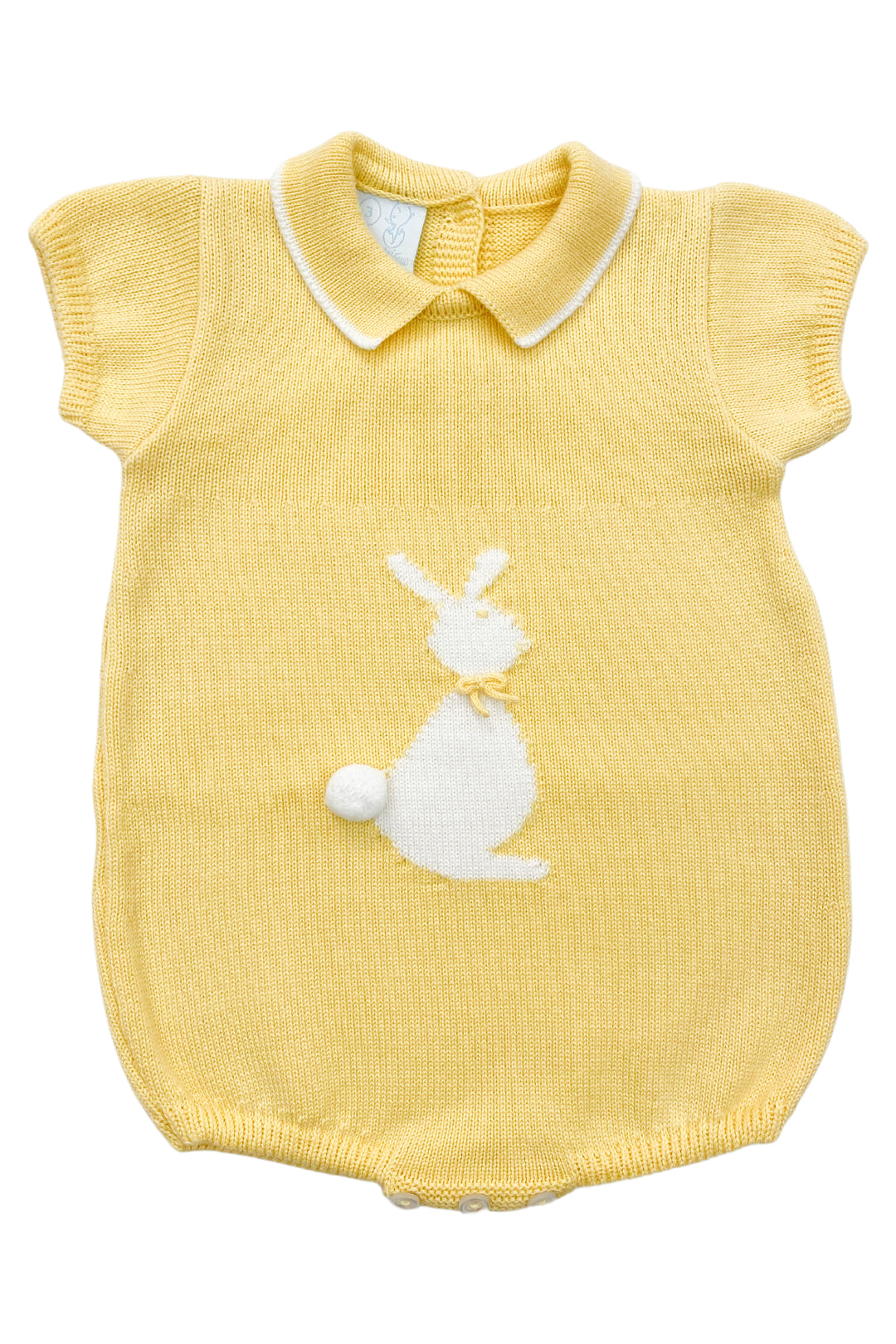 Granlei "Santi" Pale Yellow Knit Bunny Romper | iphoneandroidapplications