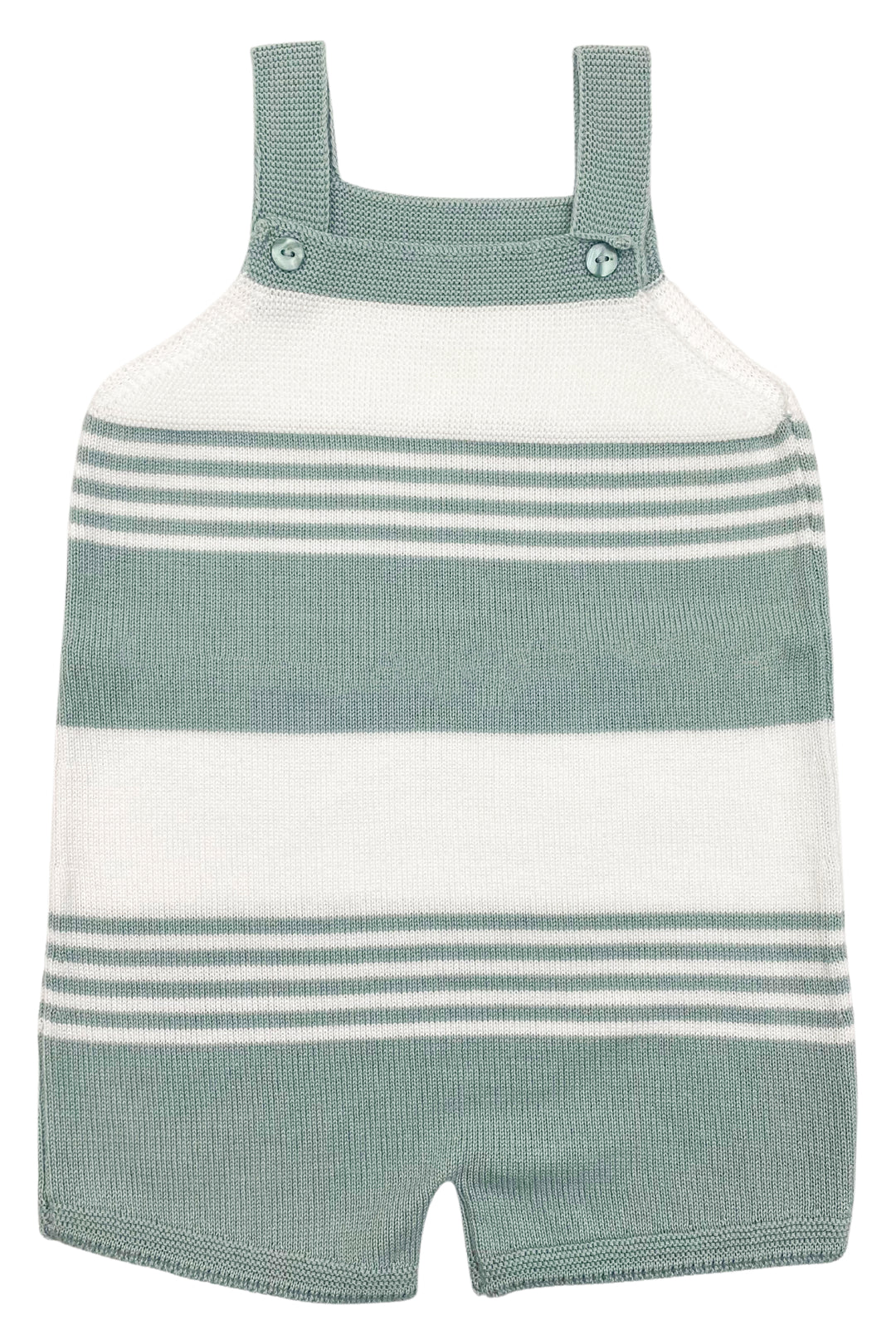 Granlei "Jovie" Teal Stripe Knit Dungarees | iphoneandroidapplications