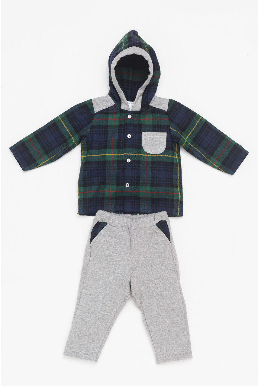 Deolinda "Monty" Green Check Hoodie & Trousers | iphoneandroidapplications