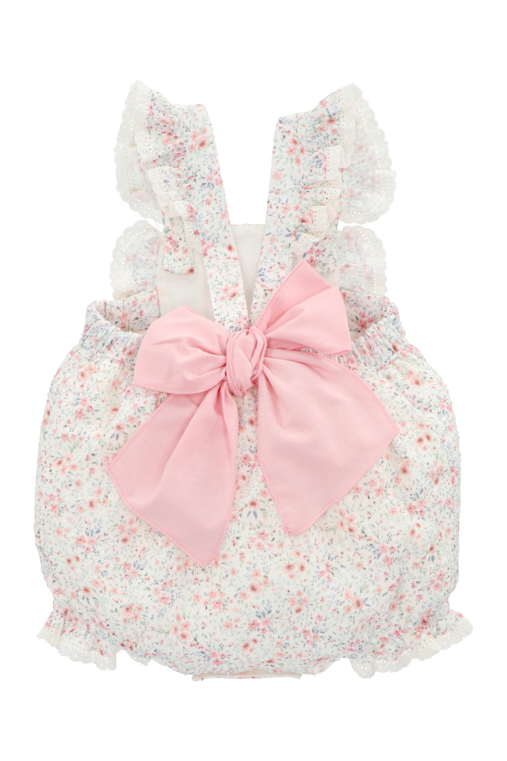 Martín Aranda "Everleigh" Pink Ditsy Floral Romper | iphoneandroidapplications