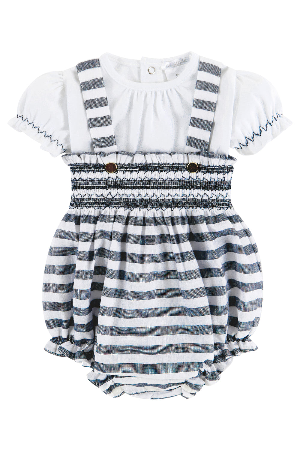 Deolinda "Romani" Blouse & Navy Striped Shortie | iphoneandroidapplications