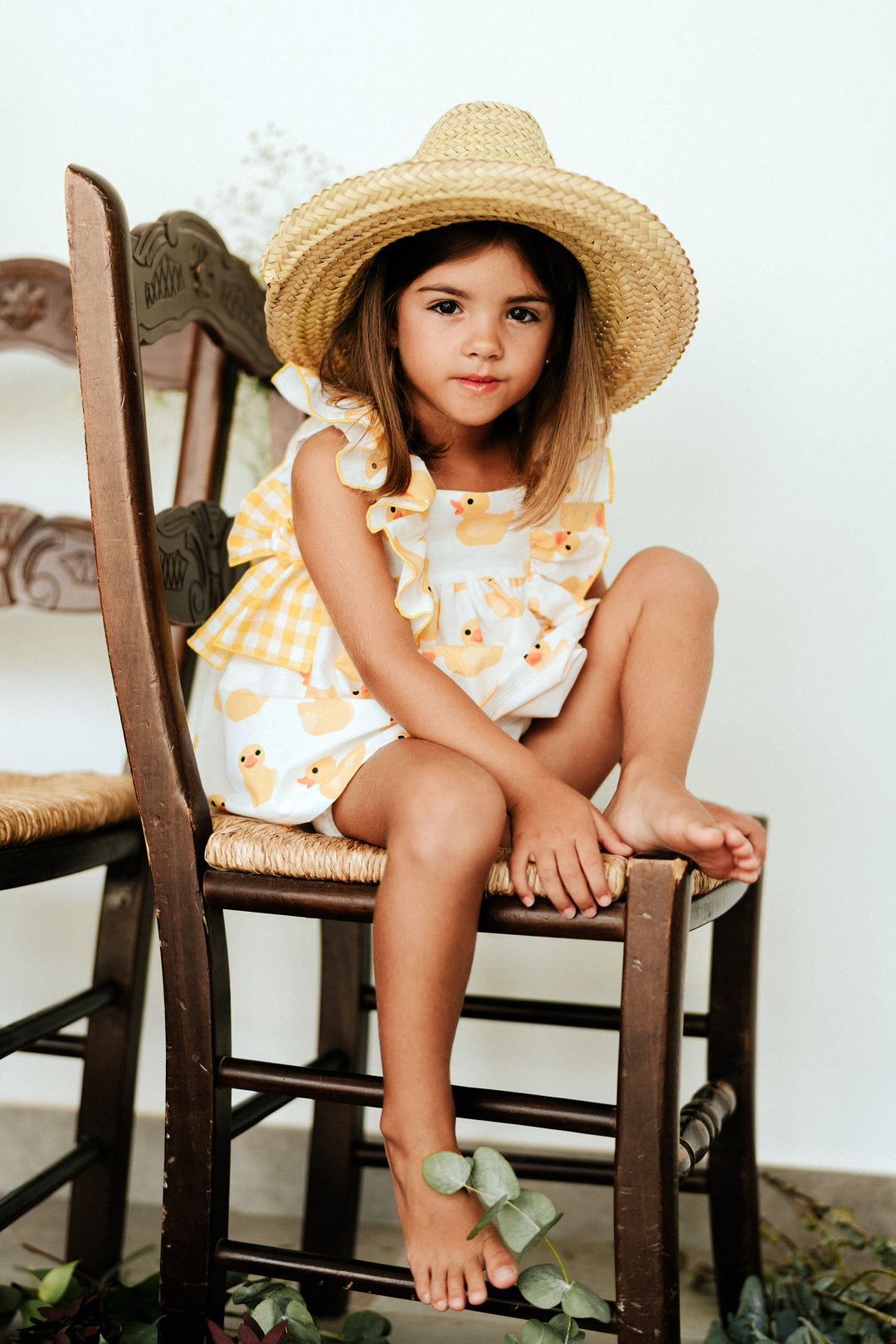 Mon Petit Bonbon "Niamh" Yellow Rubber Duck Dress & Bloomers | iphoneandroidapplications