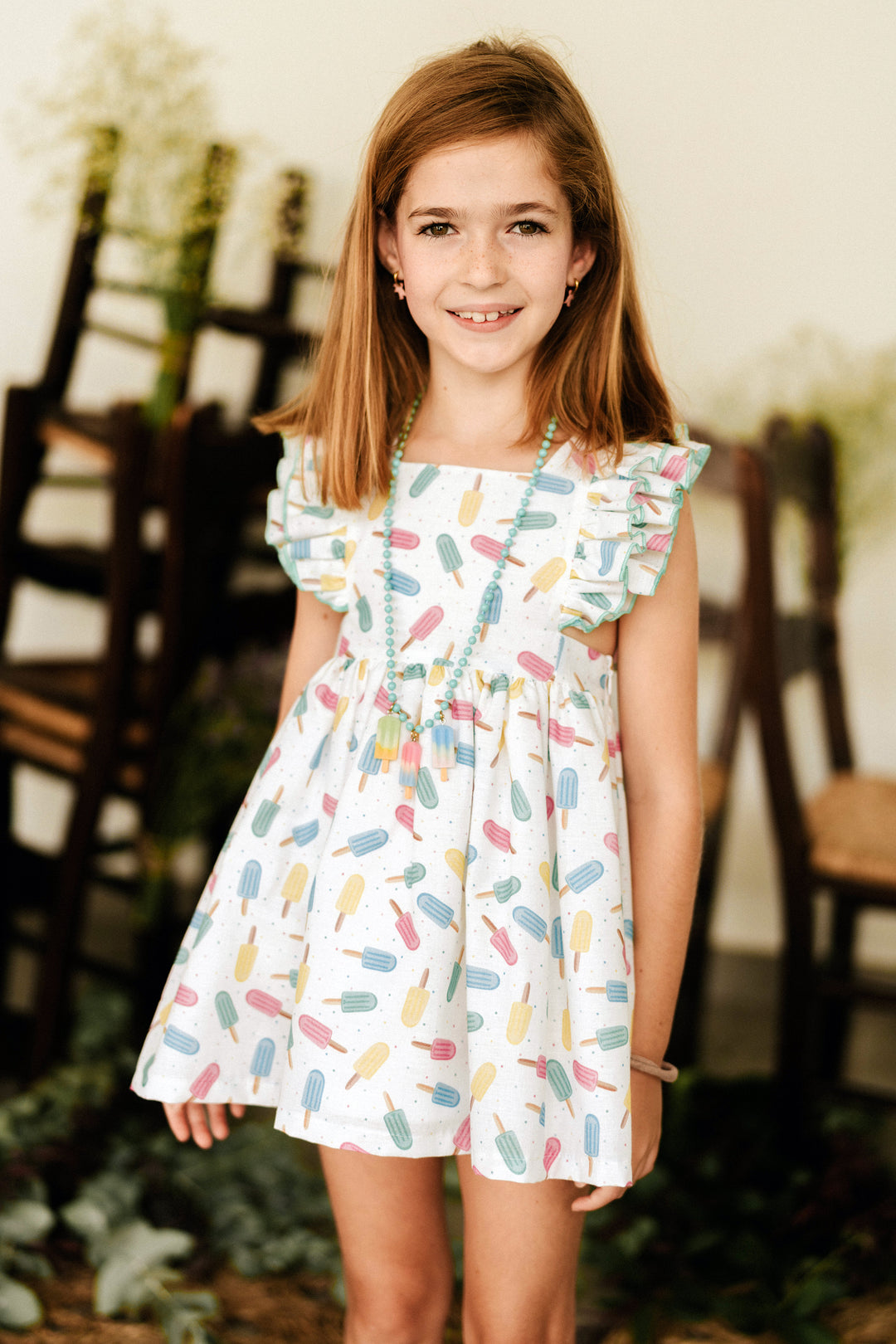 Mon Petit Bonbon "Skye" Ice Lolly Print Dress & Bloomers | iphoneandroidapplications