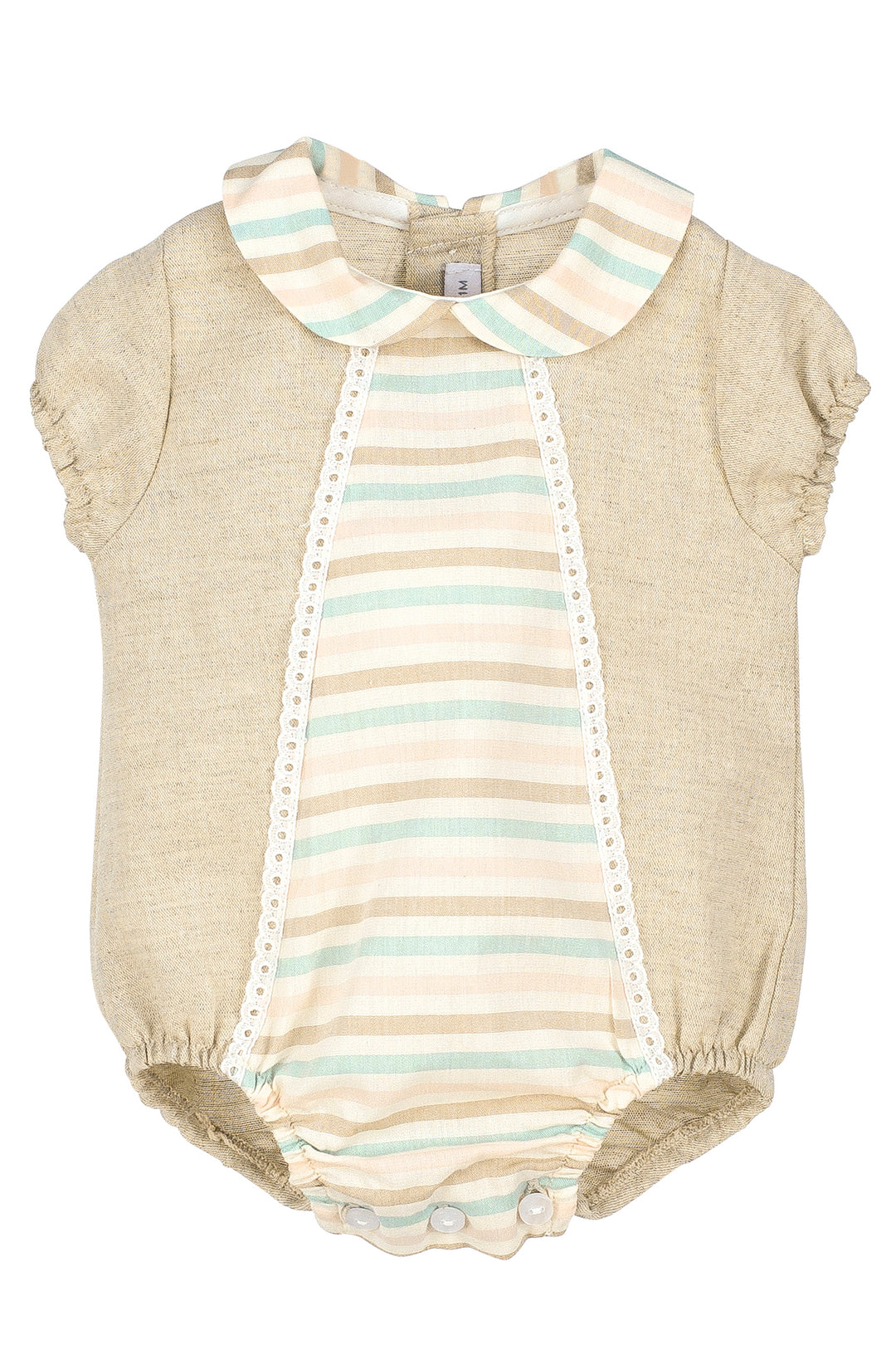 Calamaro Excellentt "Azariah" Linen Striped Shortie | iphoneandroidapplications