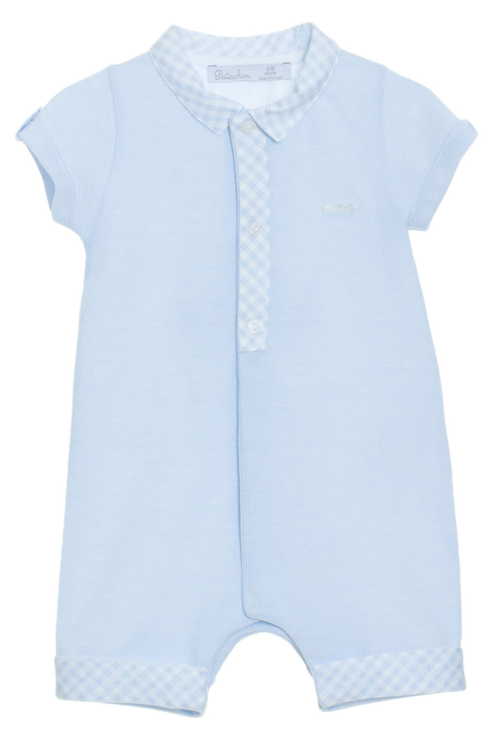 Patachou "Lukas" Blue Polo Shirt Romper | iphoneandroidapplications