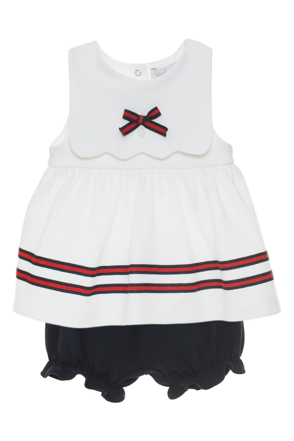 Patachou "Orla" White Nautical Dress & Bloomers | iphoneandroidapplications