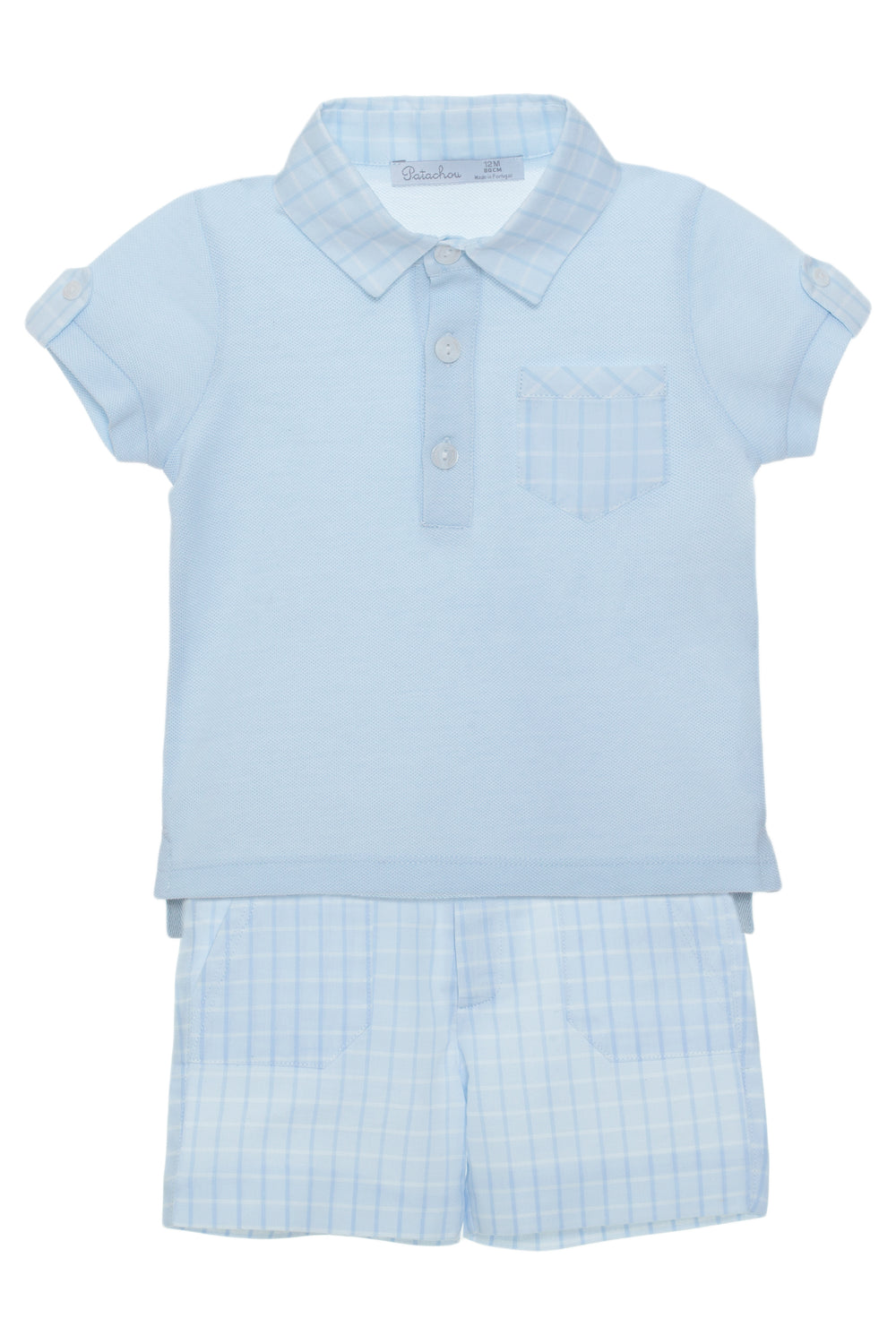 Patachou "Travis" Blue Polo Shirt & Shorts | iphoneandroidapplications