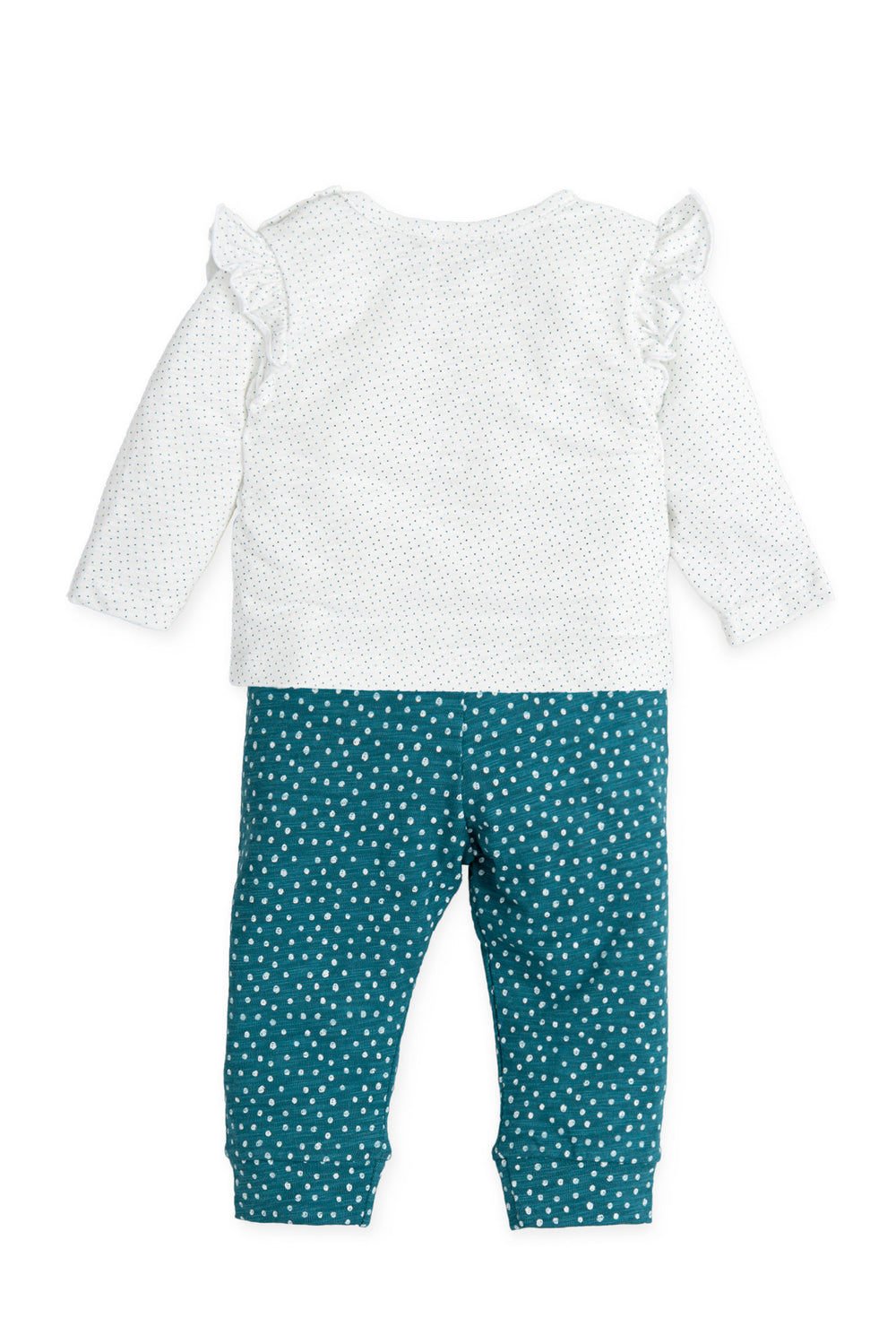 Tutto Piccolo "Calista" Teal Galaxy Print Top & Leggings | iphoneandroidapplications