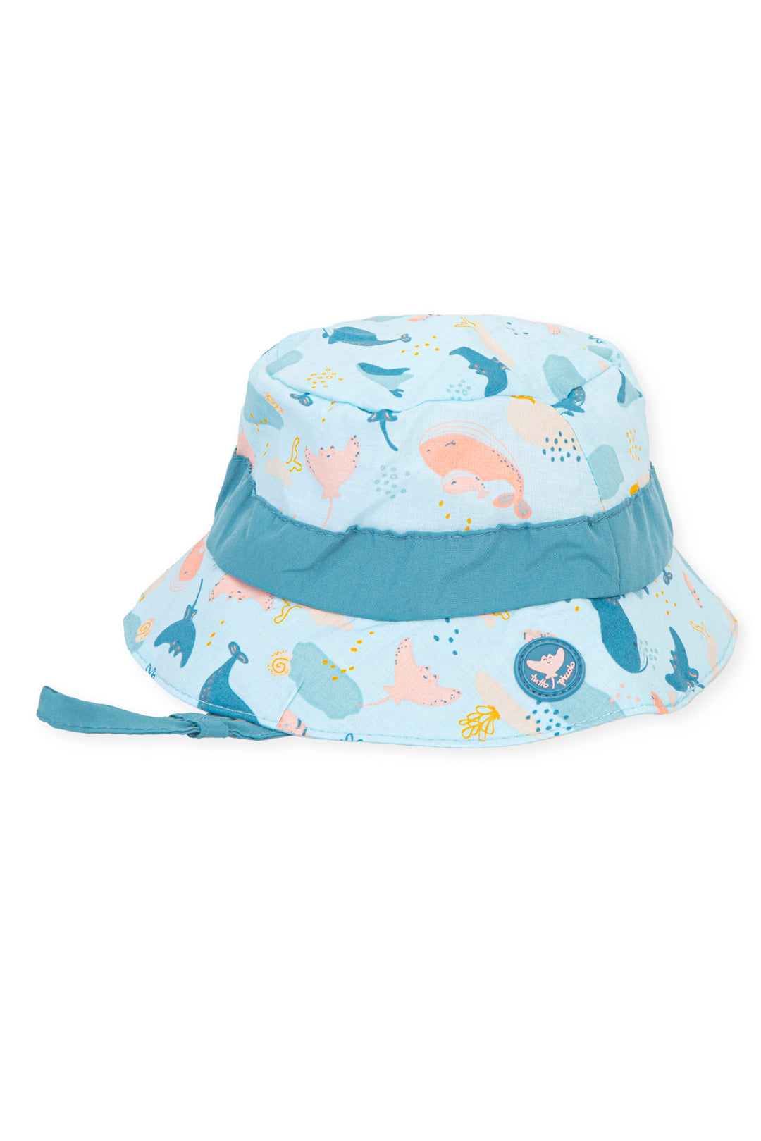 Tutto Piccolo Blue Whale Print Sun Hat | iphoneandroidapplications
