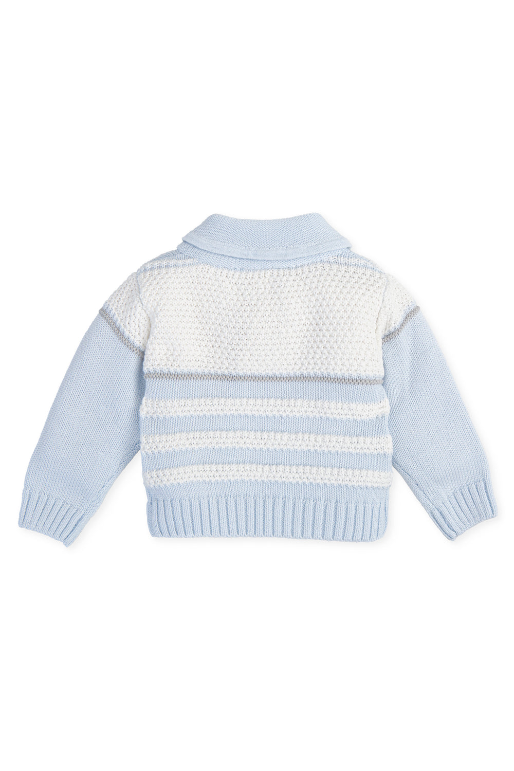 Tutto Piccolo "Alexander" Blue & White Striped Knit Jumper | iphoneandroidapplications