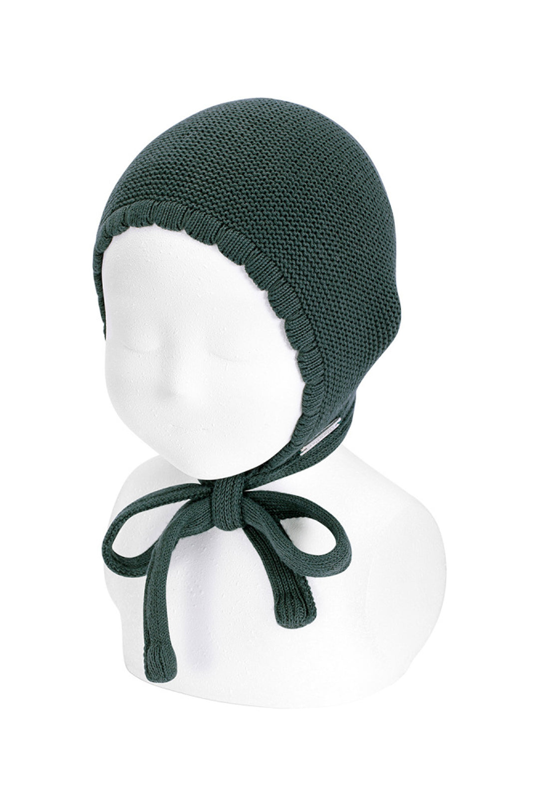 Condor Pine Green Garter Stitch Bonnet | iphoneandroidapplications