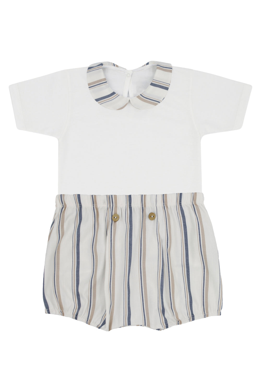 Rapife "Joey" Navy & Beige Stripe Bodysuit & Jam Pants | iphoneandroidapplications