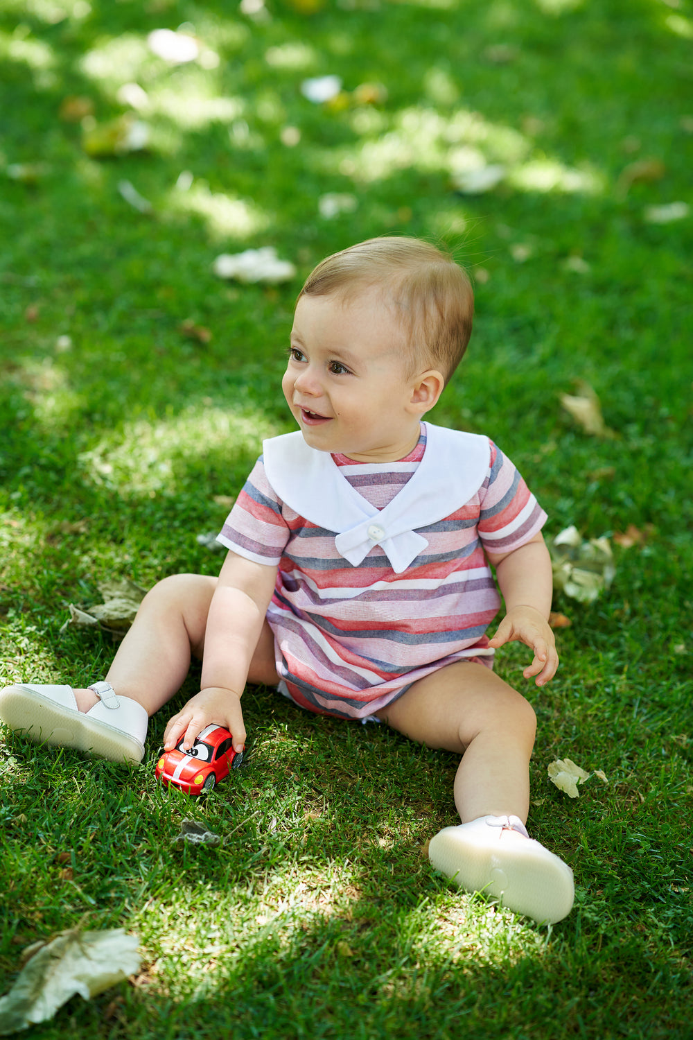 Rapife PREORDER "Charles" Red Stripe Sailor Romper | iphoneandroidapplications