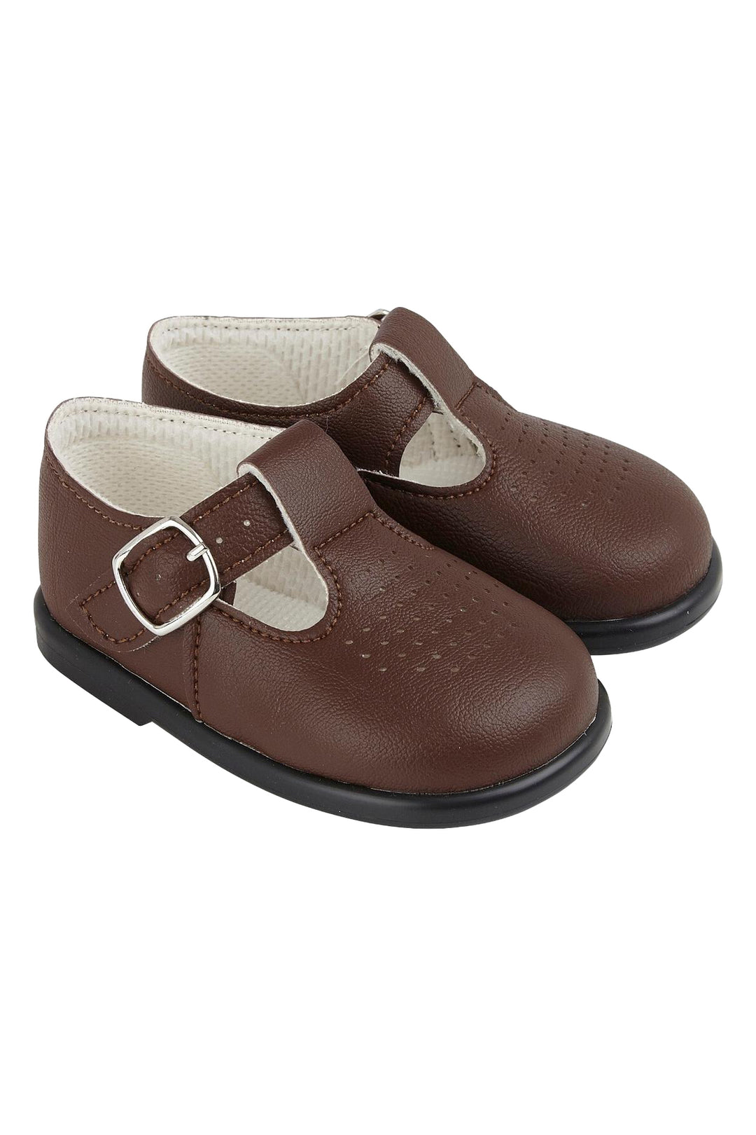 Baypods Brown T-Bar Hard Sole Shoes | iphoneandroidapplications