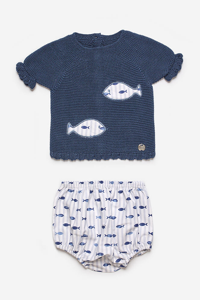 Juliana "Wilbur" Midnight Blue Knit Fish Top & Jam Pants | iphoneandroidapplications