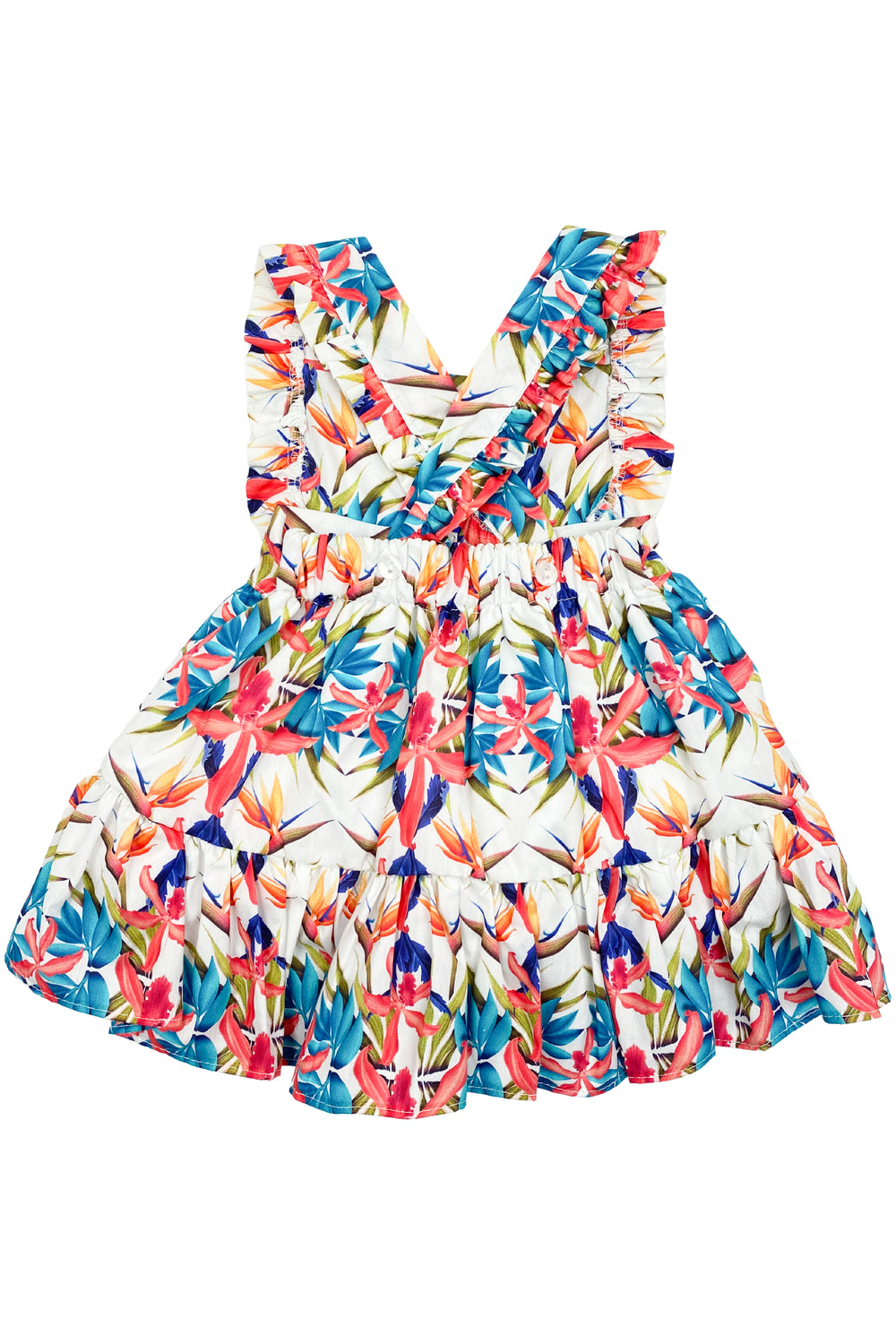 Valentina Bebes "Harper" Multicoloured Bird of Paradise Dress Set | iphoneandroidapplications