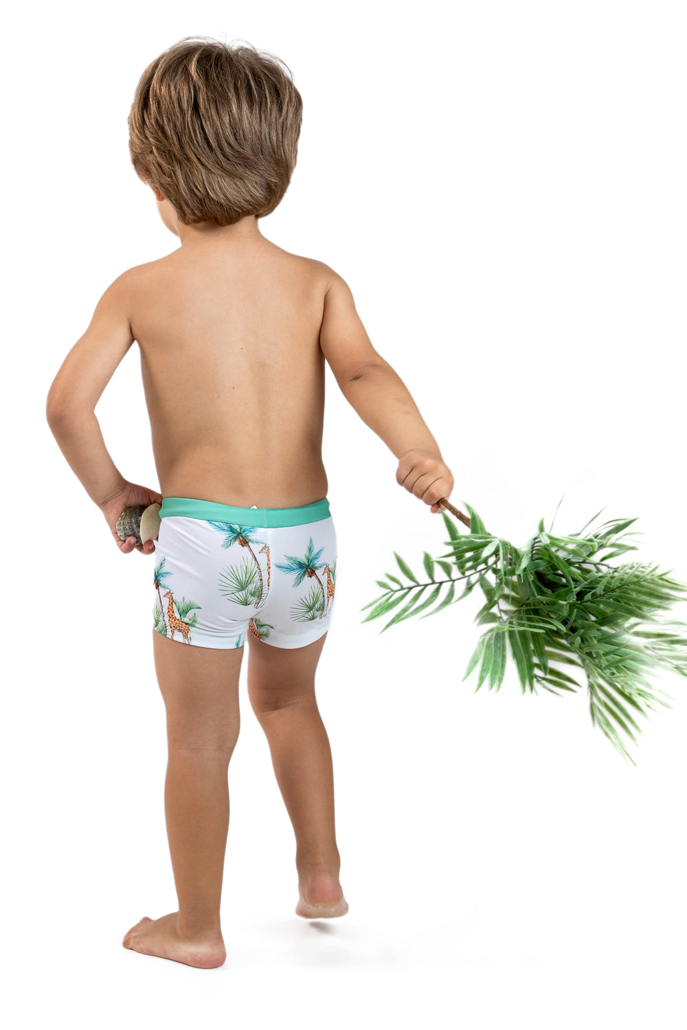 Meia Pata PREORDER - GIRAFFES Lycra Swim Shorts | iphoneandroidapplications