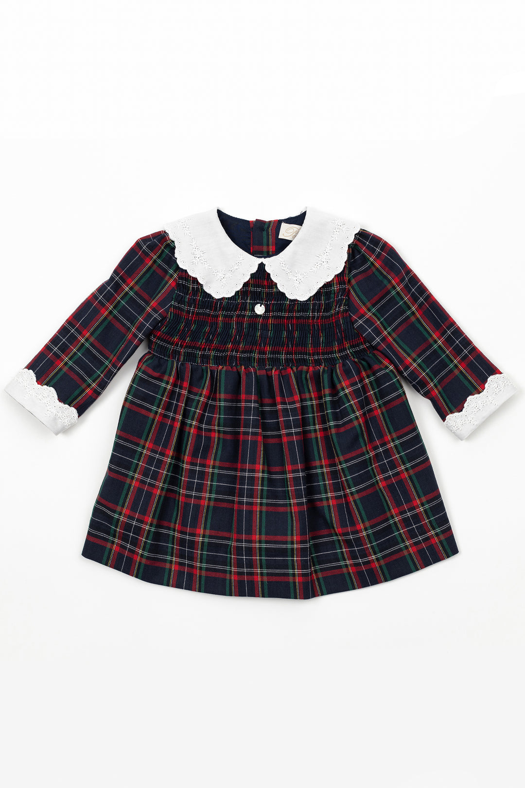 Pureté du Bebe "Isadora" Navy Tartan Dress | iphoneandroidapplications