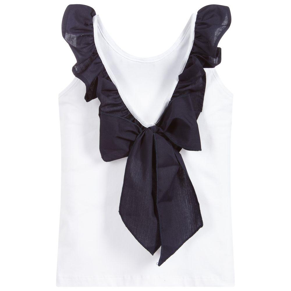 Phi Black Ruffle Bow Vest | iphoneandroidapplications