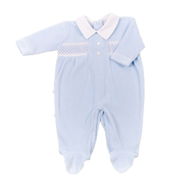 smocked sleepsuit