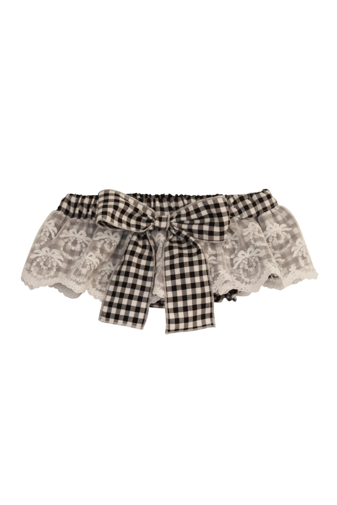 Phi "Camille" Black Gingham Lace Bloomers | iphoneandroidapplications