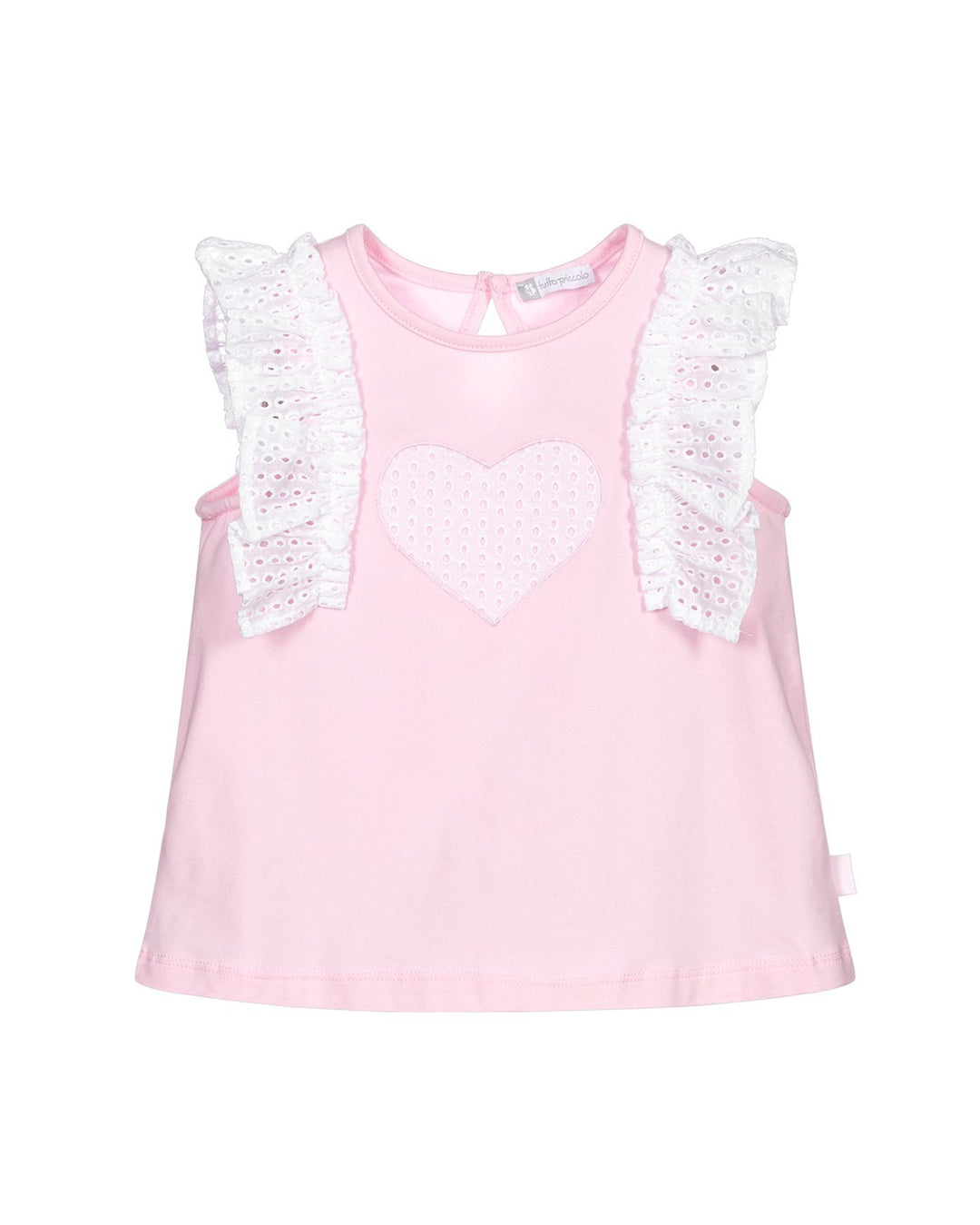 Tutto Piccolo "Everleigh" Pink Broderie Anglaise Blouse | iphoneandroidapplications