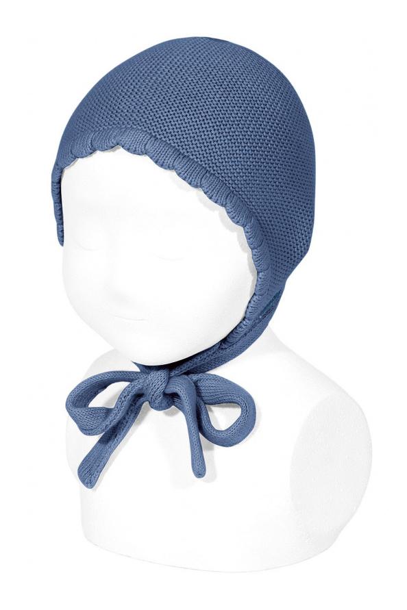 Condor French Blue Garter Stitch Bonnet | iphoneandroidapplications