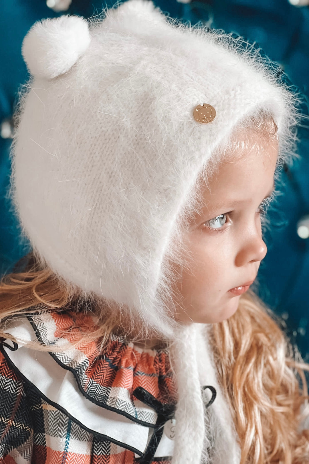 Petite Maison White Cashmere Teddy Hat | iphoneandroidapplications