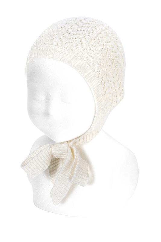 Condor Ivory Lace Openwork Bonnet | iphoneandroidapplications