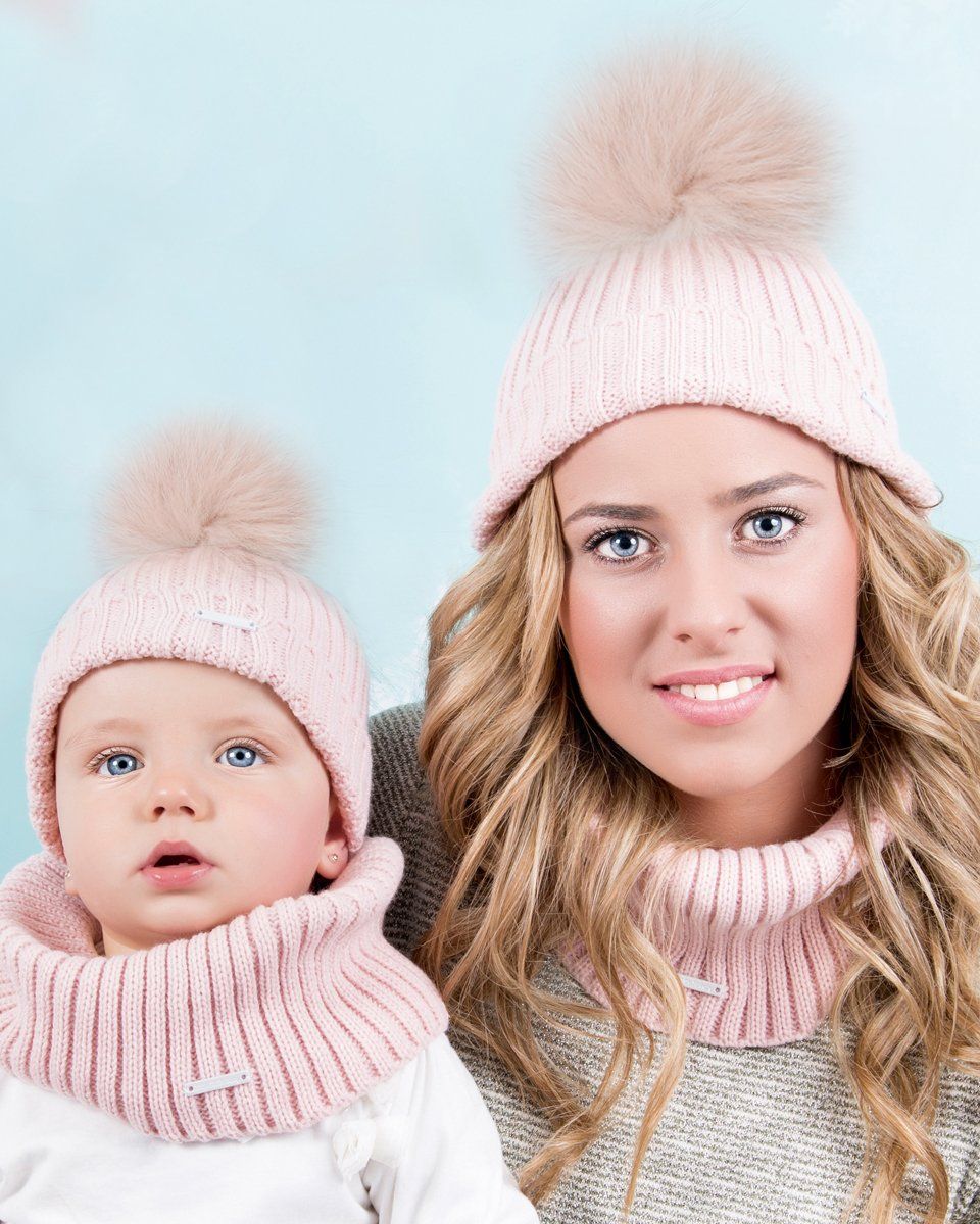 Pangasa Ivory Mummy & Me Faux Fur Hat & Scarf Set | iphoneandroidapplications