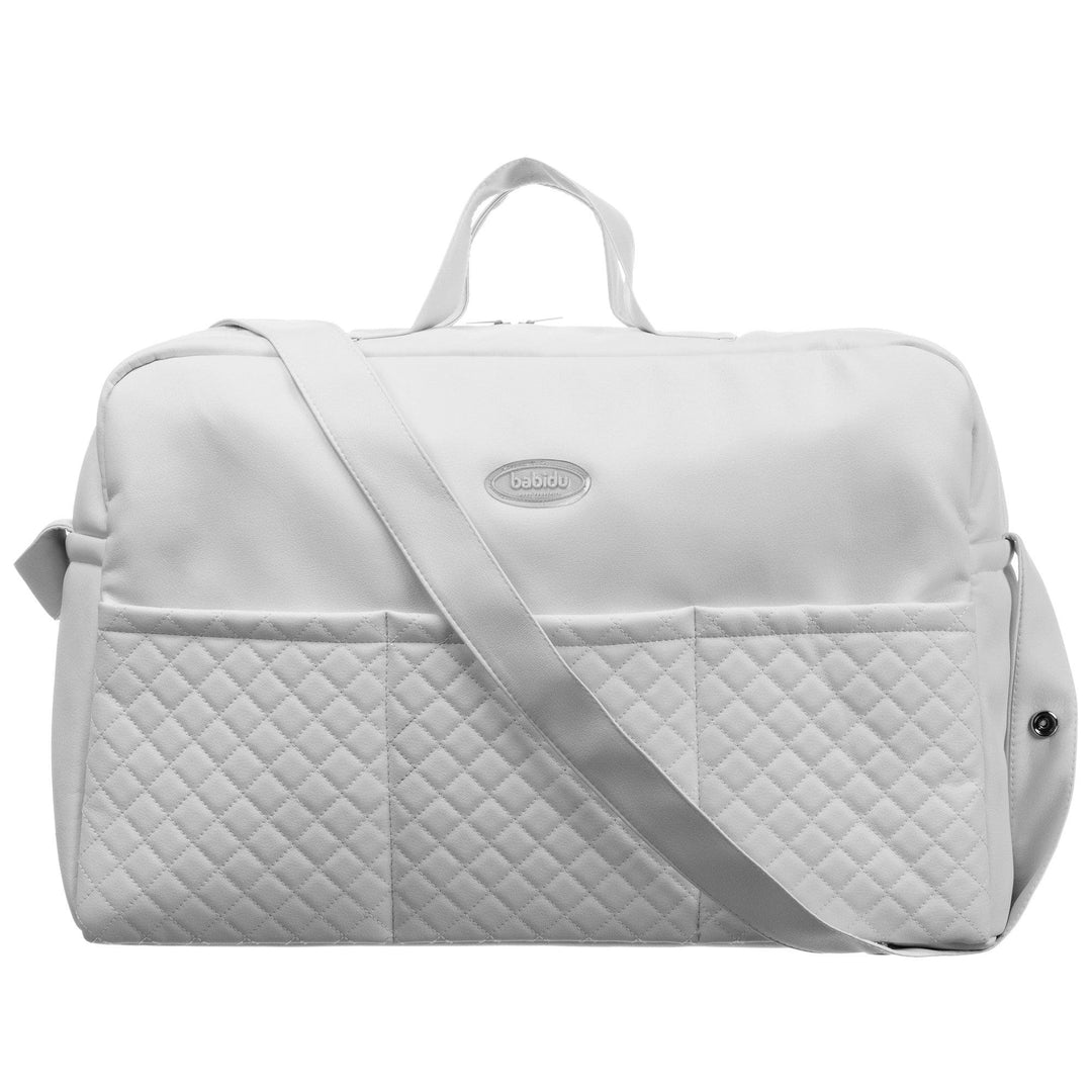 Babidu Large Grey Quilted Changing Bag | iphoneandroidapplications