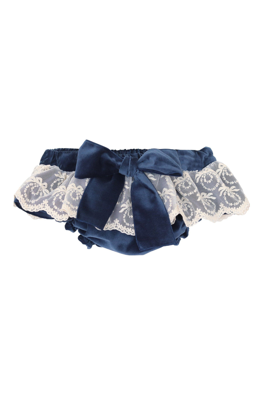 Phi "Margot" Midnight Blue Velvet Lace Bloomers | iphoneandroidapplications
