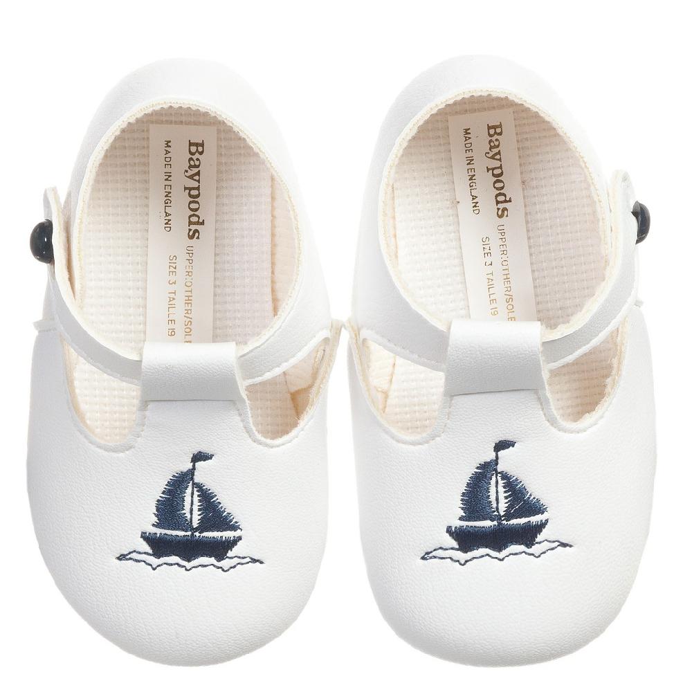 Baypods Navy Blue Sailboat Soft Sole Shoes | iphoneandroidapplications