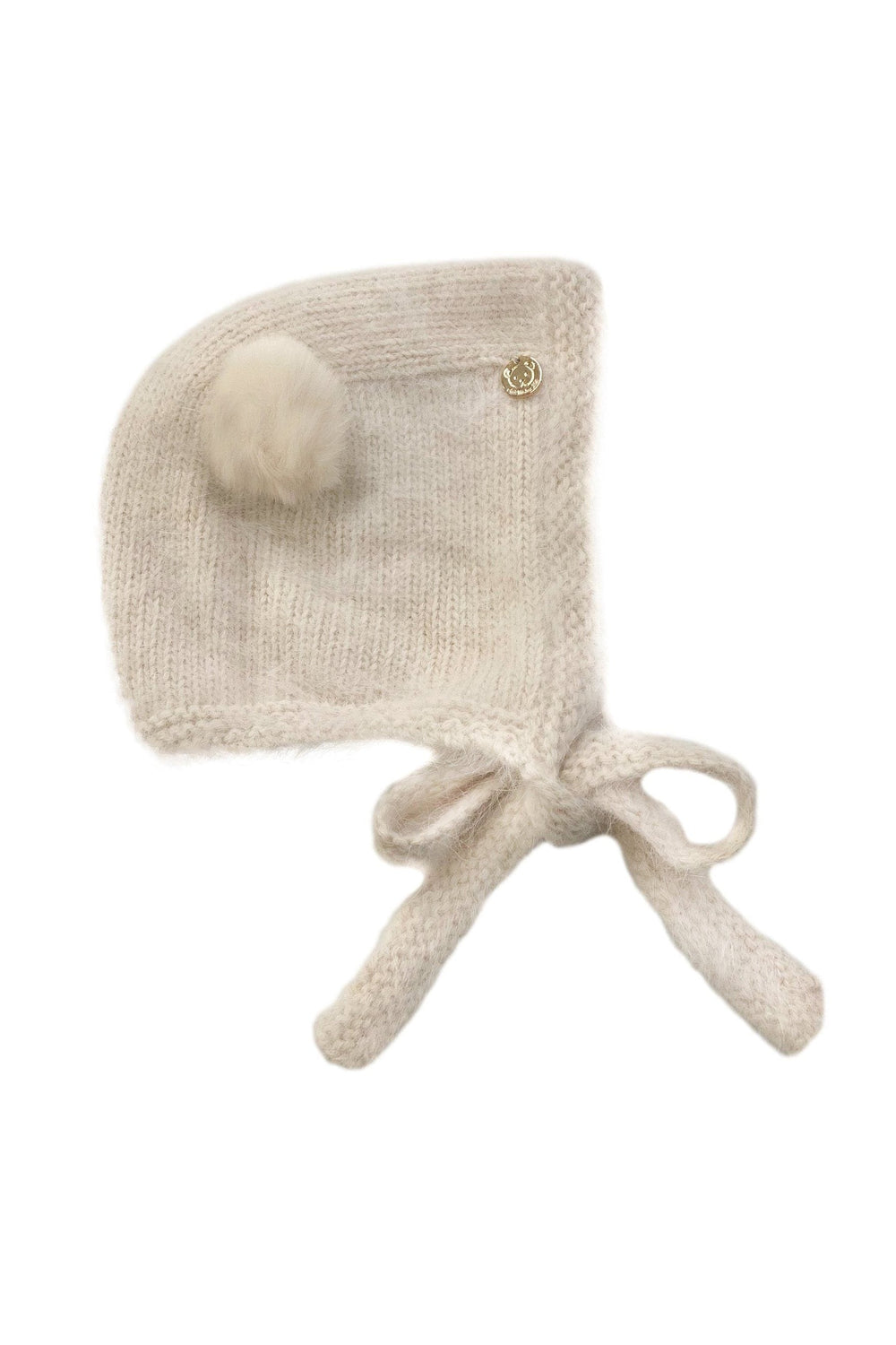 Petit Maison Oatmeal Cashmere Teddy Hat | iphoneandroidapplications