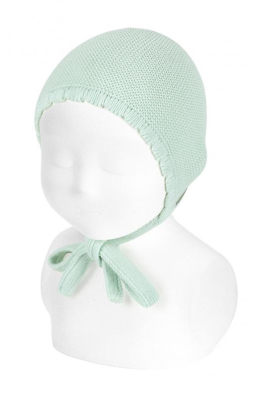 Condor Pastel Green Garter Stitch Bonnet | iphoneandroidapplications