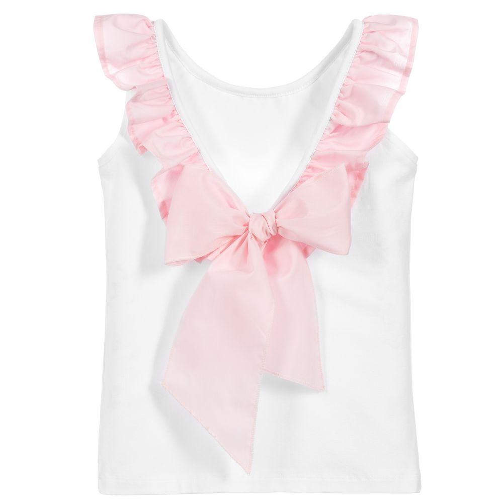 Phi Pink Ruffle Bow Vest | iphoneandroidapplications