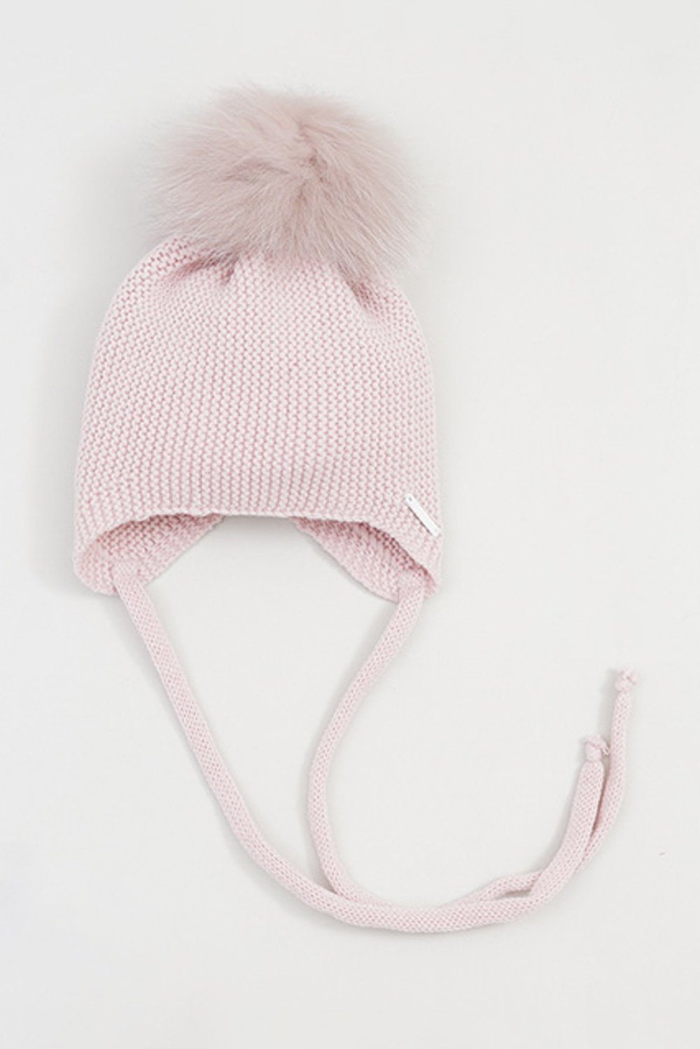 Pangasa Powder Pink Faux Fur Hat with Ties | iphoneandroidapplications