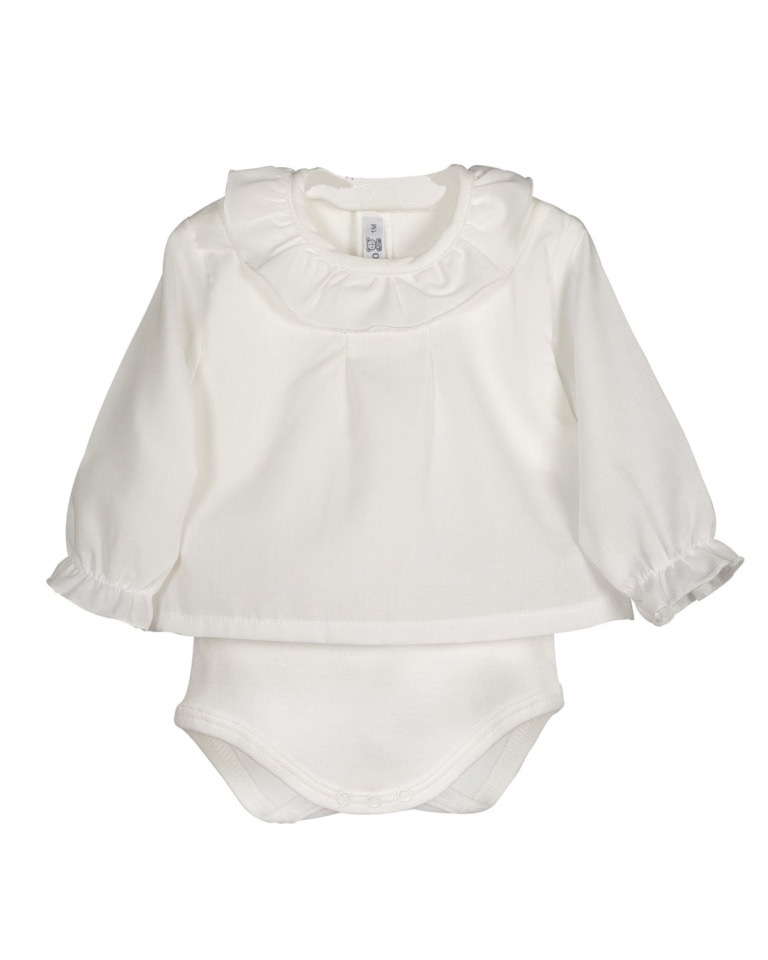 Calamaro Ruffle Collar Shirt Bodysuit | iphoneandroidapplications