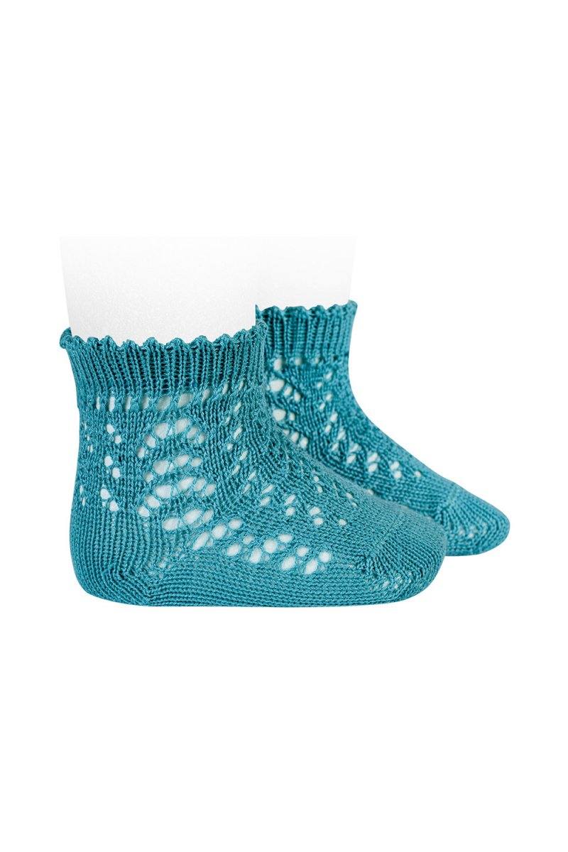 Condor Teal Ankle Openwork Socks | iphoneandroidapplications