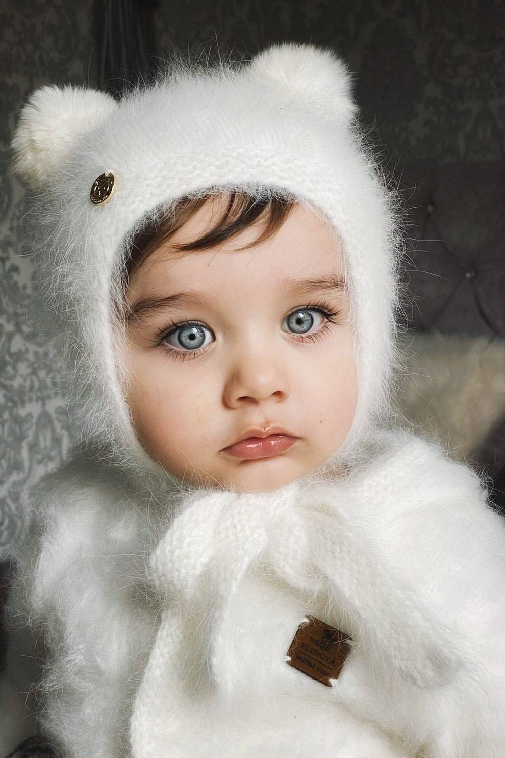 Petit Maison White Cashmere Teddy Hat | iphoneandroidapplications