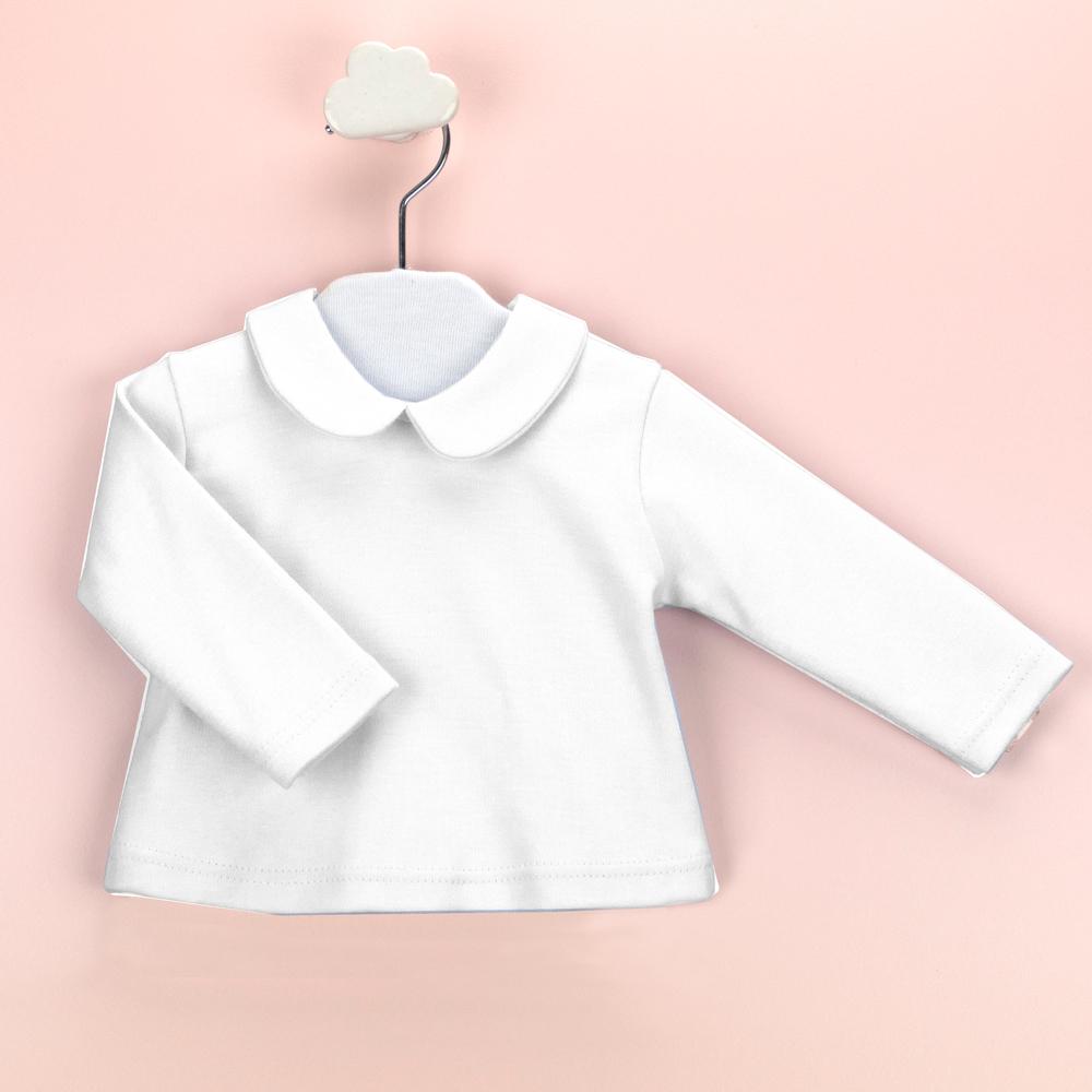 Babidu White Peter Pan Collar Top | iphoneandroidapplications