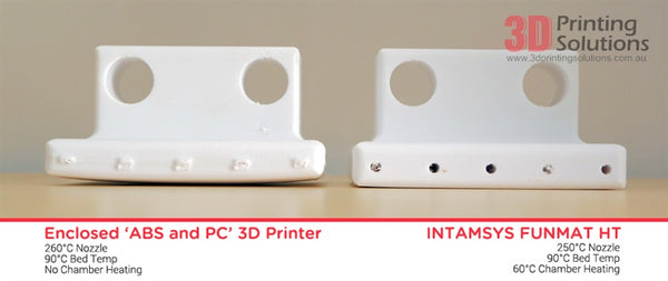 Standard ABS/PC 3D Printer vs. Funmat HT