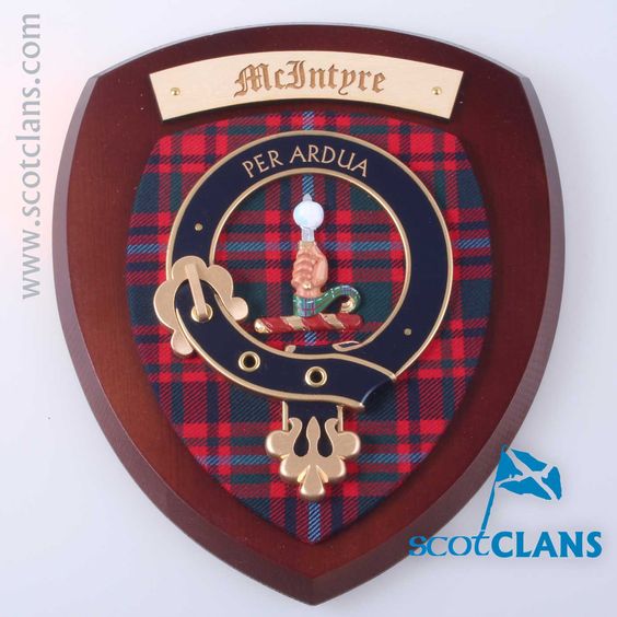 Macintyre Clan Crest Plaque Tartan Shop