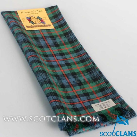 Scarf Clan Murray of Atholl Tartan Scottish Wool Plaid 