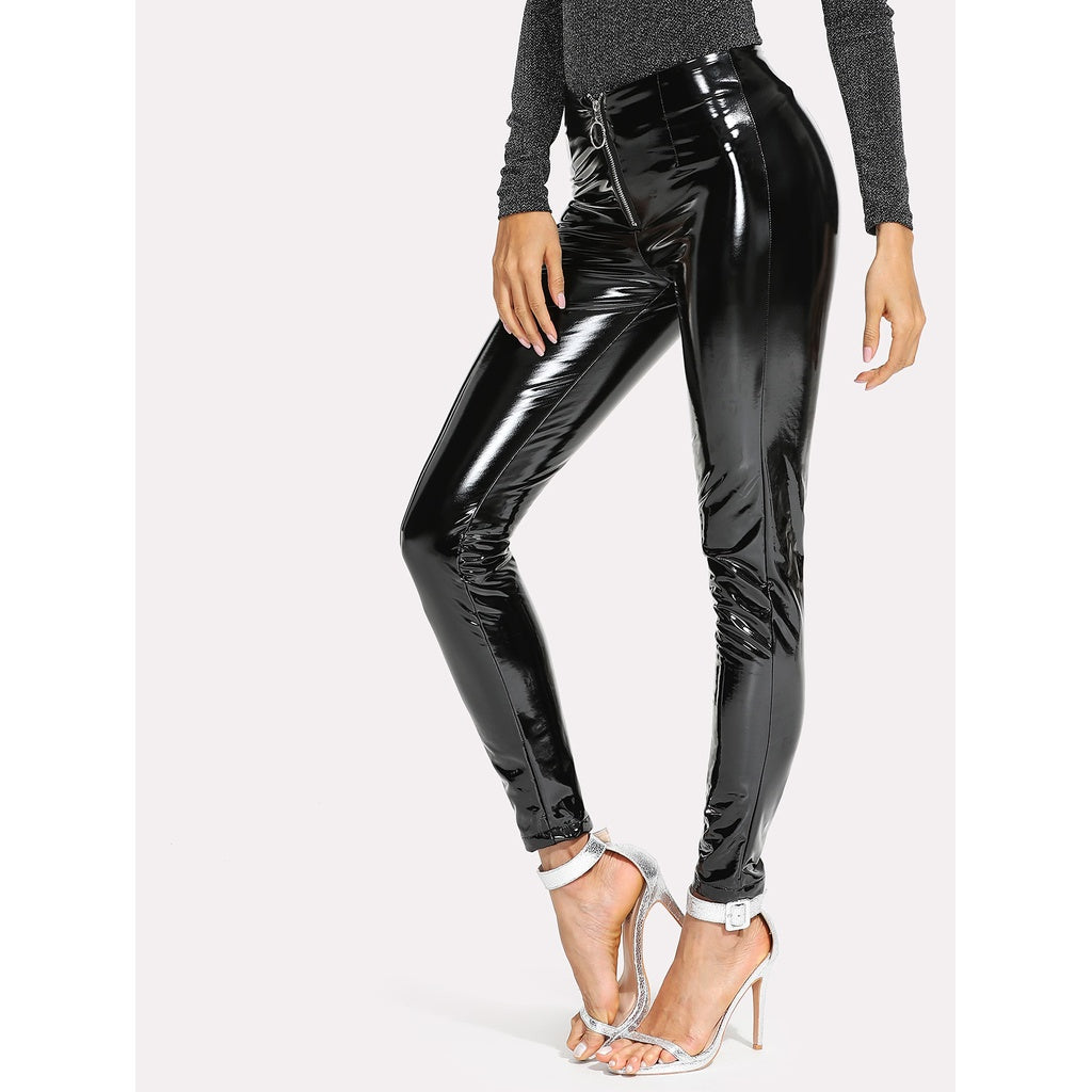 front leather pants