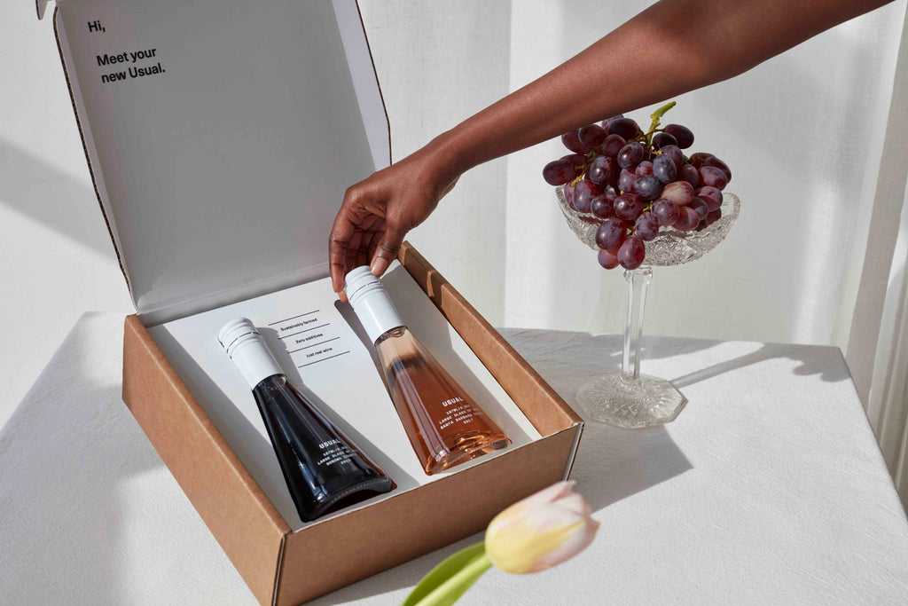 Wine pairing with box of Usual Wines