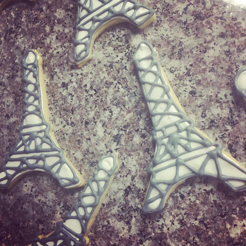 Eiffel Tower Themed biscuits
