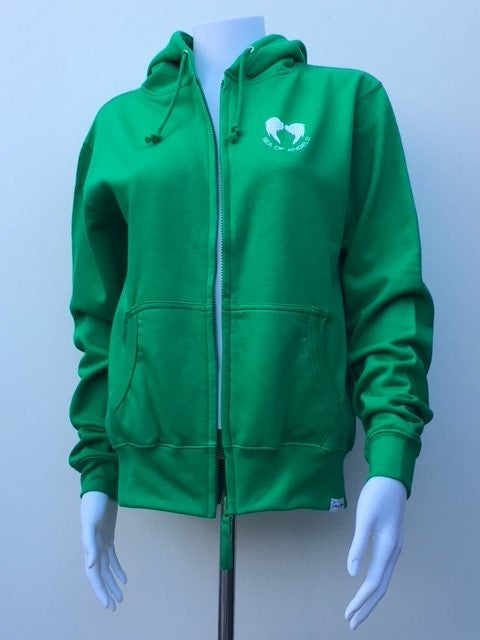 ladies green hoodie